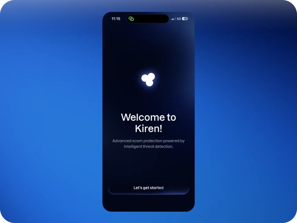 The Kiren welcome screen.